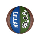 Aangepast mini-basketbal met klein voetbal logo basketbal (Verticaal)