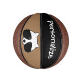 Aangepast mini-basketbal met kleine raccons-logo basketbal (Verticaal)