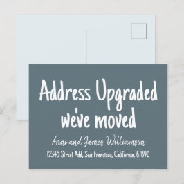 Aangepast minimaal adres opgewaardeerd We zijn ver Briefkaart