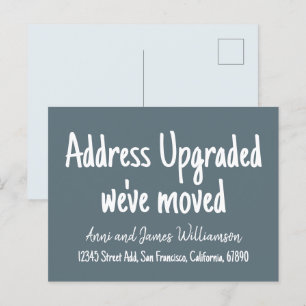 Aangepast minimaal adres opgewaardeerd We zijn ver Briefkaart