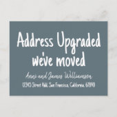 Aangepast minimaal adres opgewaardeerd We zijn ver Briefkaart (Voorkant)