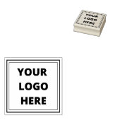 Aangepast minimaal bedrijf Uw Logo Rubberstempel (Gestempeld)