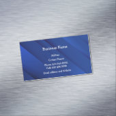 Aangepast minimaal blauw geometrisch Abstract mode Magnetisch Visitekaartje (Voorbeeld)