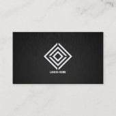 Aangepast minimaal metaal, modern, eenvoudig visitekaartje (Voorkant)