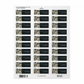 Aangepast Minimaal Modern Bloemen Etiket (Full Sheet)