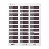 Aangepast Minimaal Modern Bloemen Etiket (Full Sheet)