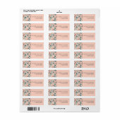 Aangepast minimaal modern bloemenlabel etiket (Full Sheet)