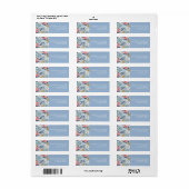 Aangepast minimaal modern bloemenlabel etiket (Full Sheet)