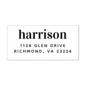 Aangepast minimaal modern retouradres rubberstempel (Afrduk)