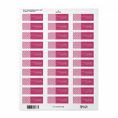 Aangepast minimaal modern vierkant label (Full Sheet)
