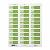 Aangepast minimaal modern zigzagglabel etiket (Full Sheet)