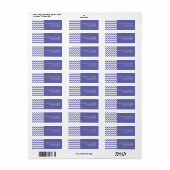 Aangepast minimaal modern zigzaglabel etiket (Full Sheet)