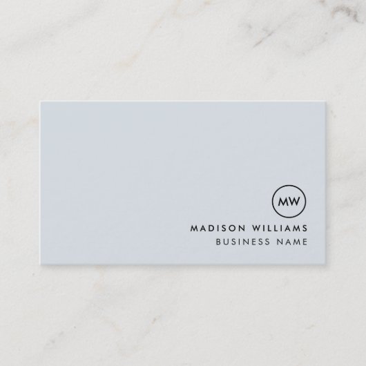 Aangepast minimaal monogram Visitekaartje (Voorkant)