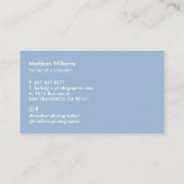 Aangepast minimaal monogram Visitekaartje (Achterkant)