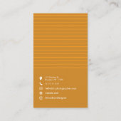 Aangepast minimaal monogram Visitekaartje (Achterkant)