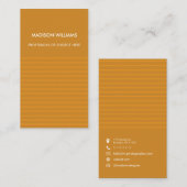 Aangepast minimaal monogram Visitekaartje (Voorkant / Achterkant)