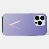 Aangepast minimaal verloop Lavendel Modern monogra iPhone Hoesje (Achterkant horizontaal)