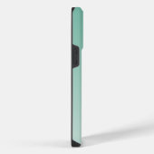 Aangepast minimaal verloop Teal Modern Monogram iPhone Hoesje (Rechterkant)