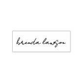 Aangepast minimale handtekening naam script Zakeli Zelfinktende Stempel (Design)