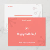 Aangepast - minimale rode pictogrammen op zaterdag briefkaart (Voorkant / Achterkant)