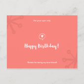 Aangepast - minimale rode pictogrammen op zaterdag briefkaart (Voorkant)