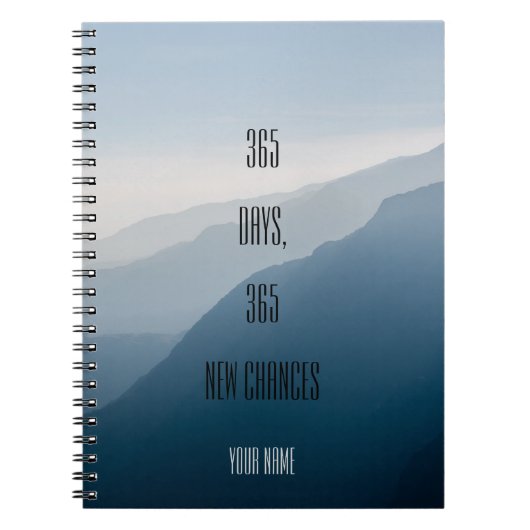 Aangepast| Minimalistisch| 365 dagen 365 nieuwe ka Notitieboek (Voorkant)