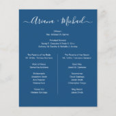 Aangepast minimalistisch blauw wit eenvoudig bruid (Voorkant)