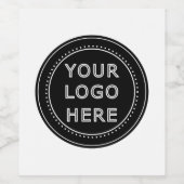 Aangepast minimalistisch, eenvoudig & modern wijn etiket (Enkel label)