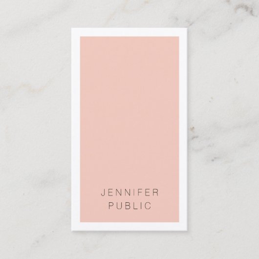 Aangepast minimalistisch gepersonaliseerd modern visitekaartje (Voorkant)