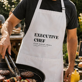 Aangepast Minimalistisch Kok Funny Koken & BBQ Cad Standaard Schort