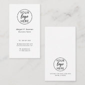 Aangepast Minimalistisch Logo Visitekaartje (Voorkant / Achterkant)
