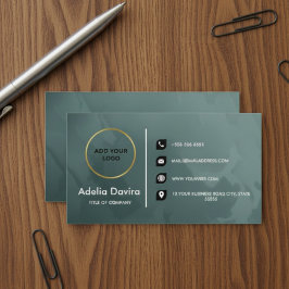 Aangepast minimalistisch logo voor zakelijk logoon visitekaartje