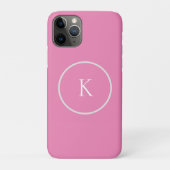 Aangepast minimalistisch monogram Case-Mate iPhone case (Achterkant)