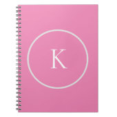 Aangepast minimalistisch monogram notitieboek (Voorkant)