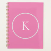 Aangepast minimalistisch monogram planner (Voorkant)