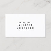 Aangepast minimalistisch professioneel modern mode visitekaartje (Voorkant)