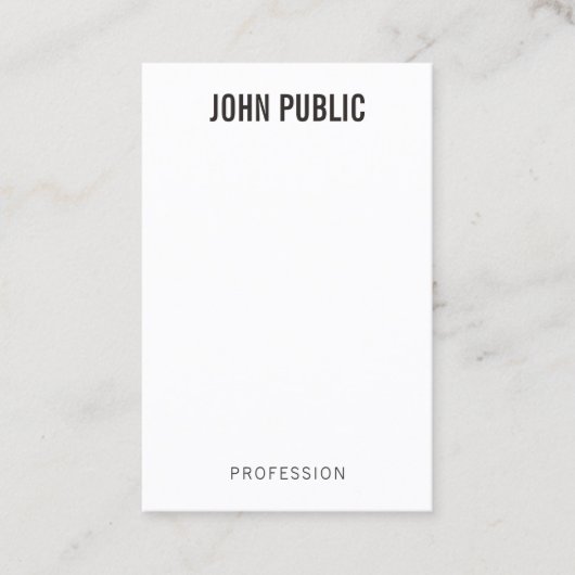 Aangepast Minimalistisch Professioneel Modern Vert Visitekaartje (Voorkant)