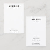 Aangepast Minimalistisch Professioneel Modern Vert Visitekaartje (Voorkant / Achterkant)