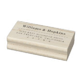 Aangepast minimalistisch professioneel retouradres rubberstempel (Stempel)