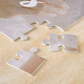Aangepast minimalistisch script "Besties" Foto & N Legpuzzel (Zijkant)