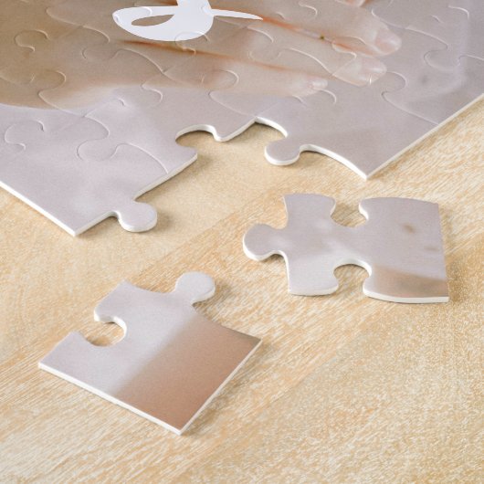 Aangepast minimalistisch script 'Besties' Foto's e Legpuzzel (Zijkant)