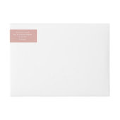 Aangepast Minimalistisch Stof Roze Zakelijk Logo M (Voorkant)