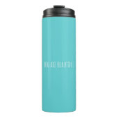 Aangepast minimumaantal Aqua je bent prachtig     Thermosbeker (Voorkant)