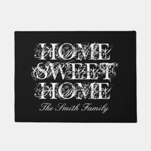 Aangepast model met familienaam Home Sweet Home Deurmat