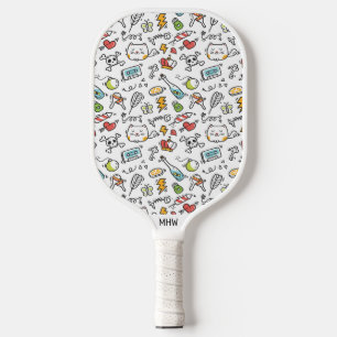 Aangepast model van het Kawaii-patroon Pickleball Paddle