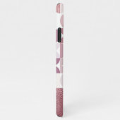 Aangepast model voor zwart roze retroArt-patroon iPhone Hoesje (Rechterkant)