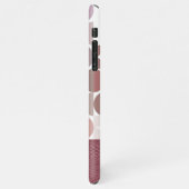 Aangepast model voor zwart roze retroArt-patroon iPhone Hoesje (Linkerkant)