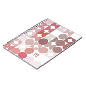 Aangepast model voor zwart roze retroArt-patroon Notitieboek (Linkerzijde)