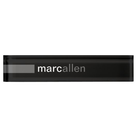 Aangepast modern 519 (grijs) naambordje (Voorkant)