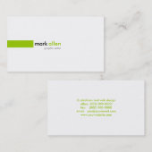 Aangepast modern 519B Visitekaartje (Voorkant / Achterkant)